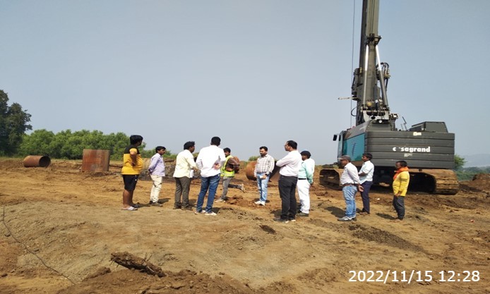 Joint visit with NHAI PD Sir, MMRDA, VVMC, L&T and GR Team for water pipeline at interchange @km.1.860