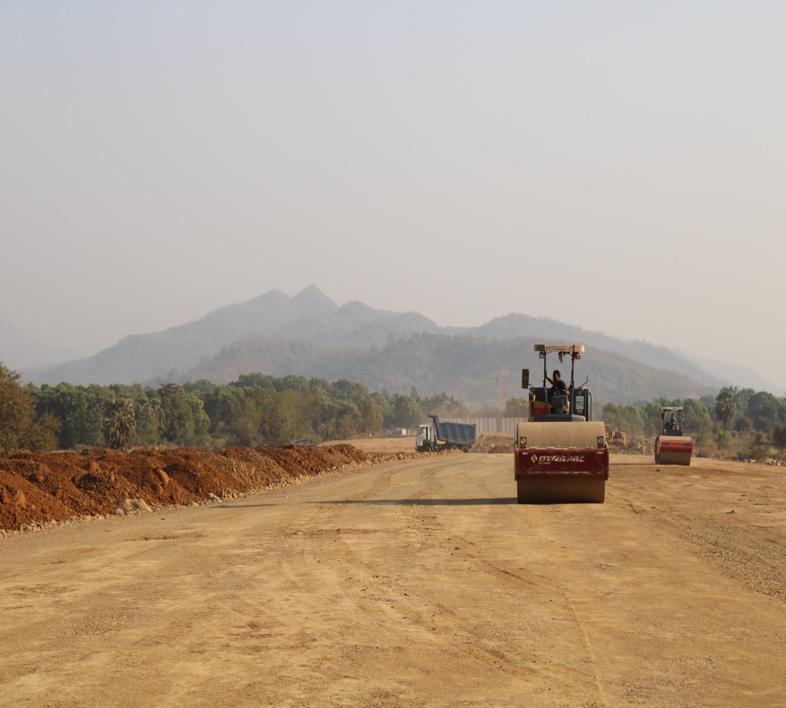 Highway Embankment work is in Progress.